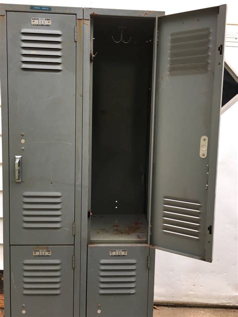 vintage metal locker box|old school metal lockers.